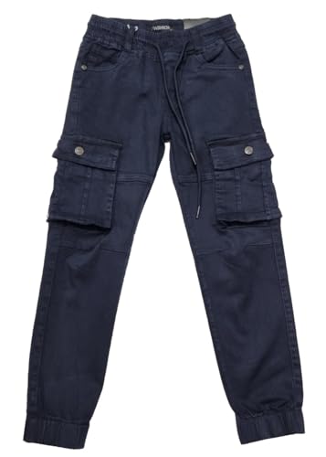 Fashion Boy Jungen Hose Cargo Cargohose in Blau, Gr. 122, J48.8 von Fashion Boy