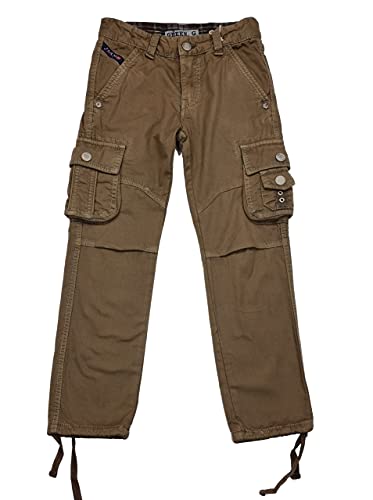 Fashion Boy Jungen Hose Cargo Cargohose in Hellbraun, Gr. 110/116, j6925.6 von Fashion Boy