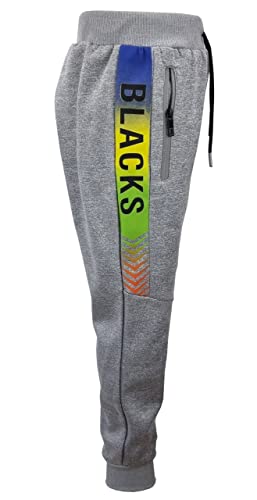 Fashion Boy Jungen Jogginghose Freizeithose warm gefüttert in Hellgrau, Gr. 152/158, J283.14 von Fashion Boy