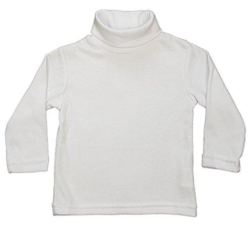 Fashion Boy Jungen Rolli, Langarmshirt mit Rollkragen in Weiß, Gr. 92/98, JS9118.2 von Fashion Boy