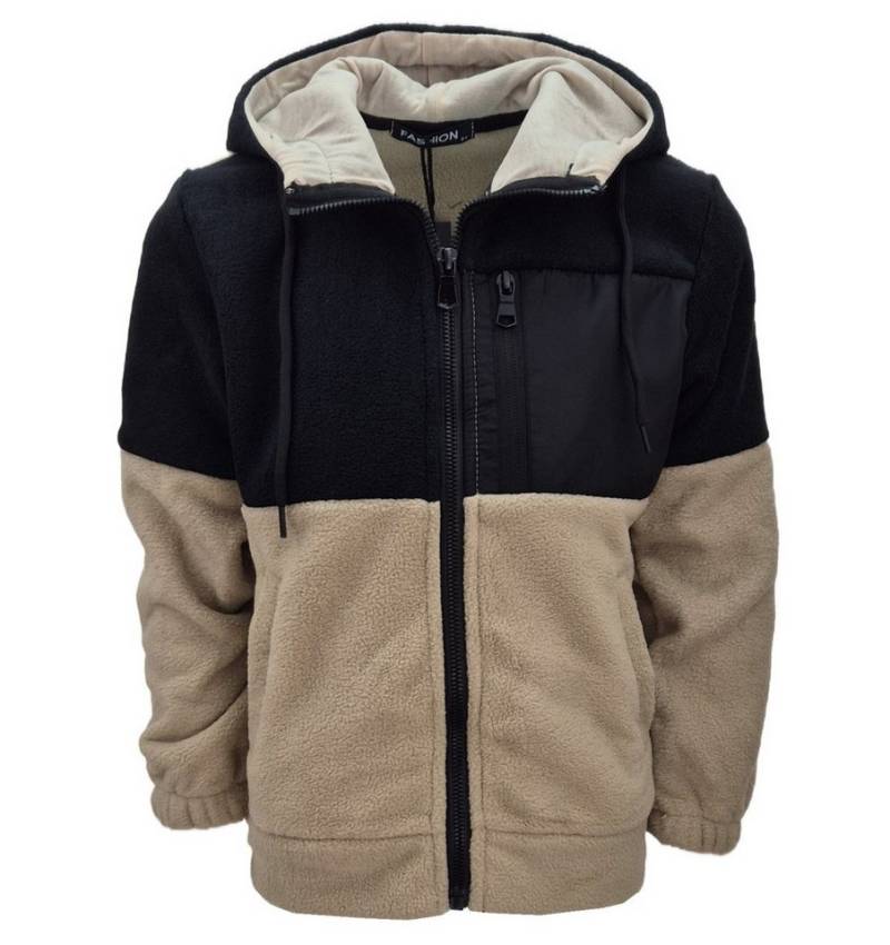 Fashion Boy Kapuzenfleecejacke Fleecejacke, Jacke, Sweatjacke, Kuscheljacke JH116e von Fashion Boy
