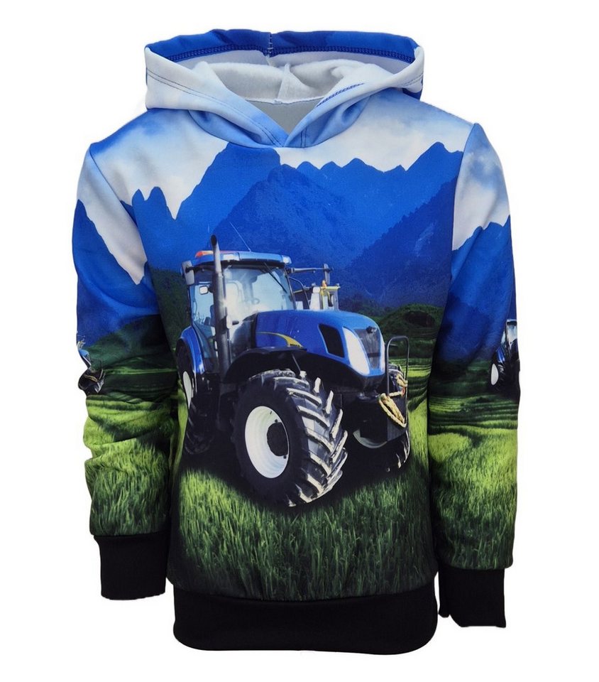 Fashion Boy Kapuzensweatshirt Sweatshirt Langarm-Shirt mit Trecker Druck JST1 von Fashion Boy