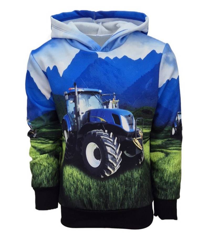 Fashion Boy Kapuzensweatshirt Sweatshirt Langarm-Shirt mit Trecker Druck JST1 von Fashion Boy