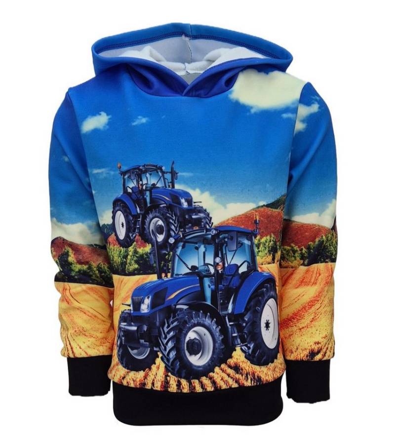 Fashion Boy Kapuzensweatshirt Sweatshirt Langarm-Shirt mit Trecker Druck JST1 von Fashion Boy