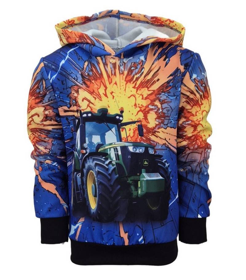 Fashion Boy Kapuzensweatshirt Sweatshirt Langarm-Shirt mit Trecker Druck JST1 von Fashion Boy