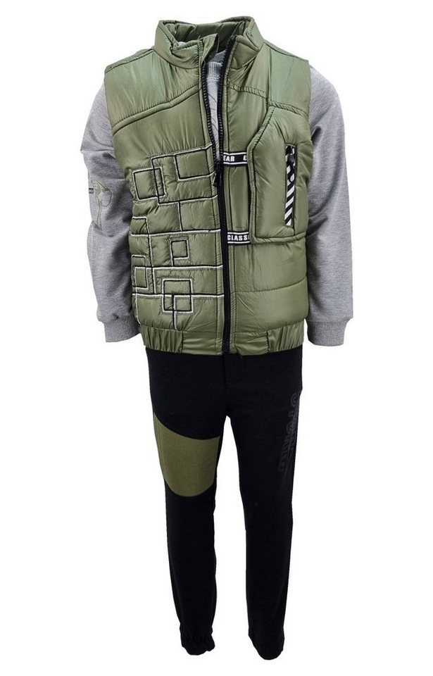 Fashion Boy Sweatanzug Sweatanzug mit Weste JFT5031 (Set, mit Weste) von Fashion Boy