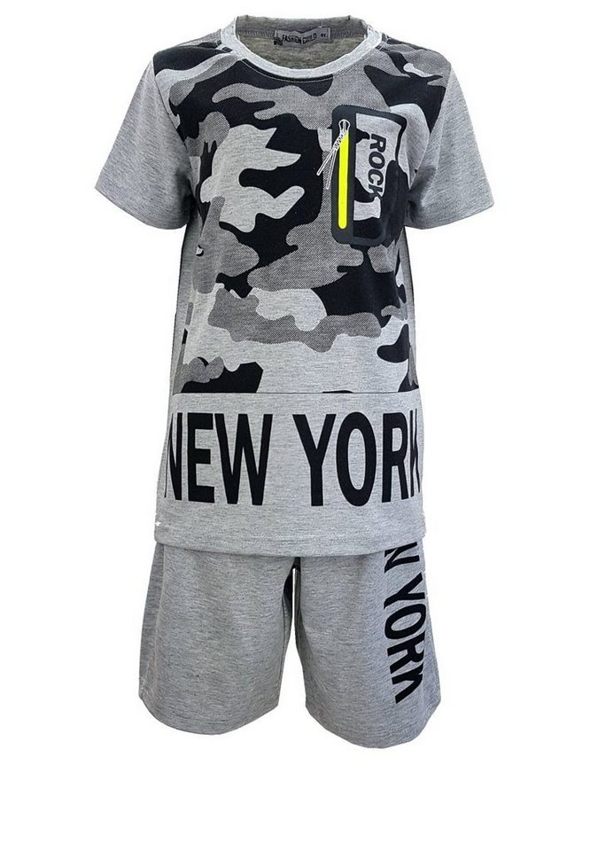 Fashion Boy T-Shirt & Shorts Jungen Sommerset, T-Shirt + Shorts, JSn97 Fashion Boy T-Shirt & Shorts Jungen Sommerset, T-Shirt + Shorts, JSn97 von Fashion Boy