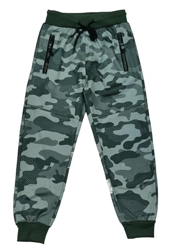 Fashion Boy Tarnhose Jogginghose Freizeithose Camouflage Army in Grün Camouflage, Gr. 110/116, J3651.5/6 von Fashion Boy