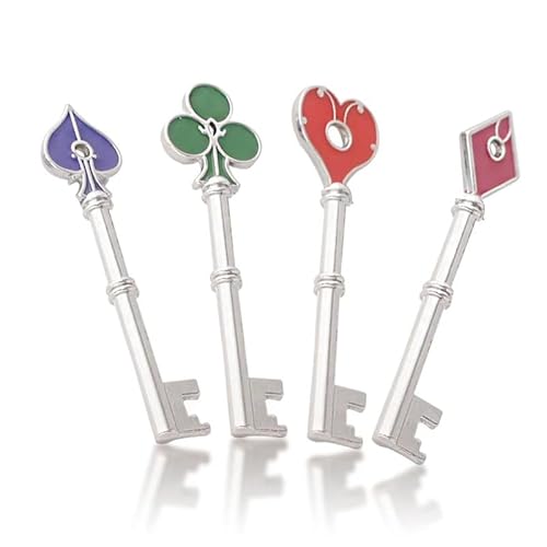 Fashion Cuqui Set mit 4 Schlüsseln aus Metall Resident 2, Nachbildung zum Sammeln, bunt, De mano Fashion Cuqui Set mit 4 Schlüsseln aus Metall Resident 2, Nachbildung zum Sammeln, bunt, De mano von Fashion Cuqui