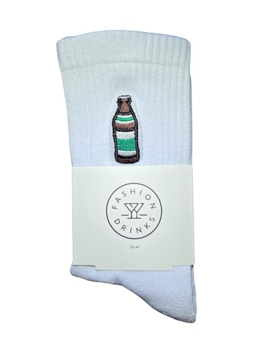 Fashion Drinks Bier Helles Crew Socks Damen & Herren aus Bio Baumwolle bestickt (42-46) von Fashion Drinks