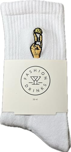 Fashion Drinks Crew Socks Damen & Herren aus Bio Baumwolle im Tequila Design (42-46) von Fashion Drinks