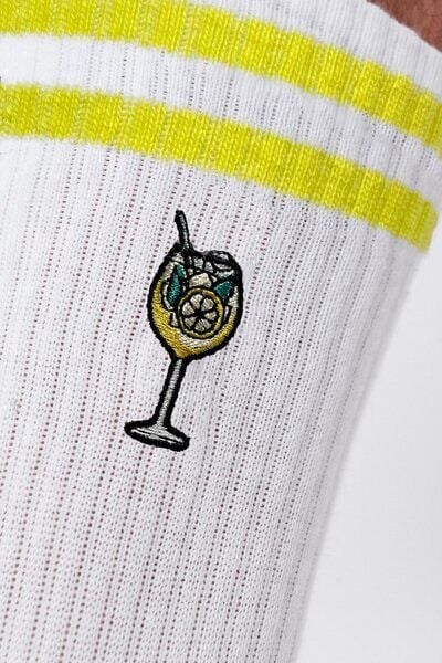 Fashion Drinks Limoncello Spritz | Bestickte Bio Baumwoll Socken von Fashion Drinks