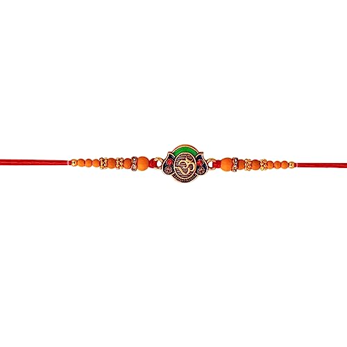 Fashion Frill Designer Lord Om Whatsapp Design Rakshabandhan Rakhi für Bruder Bhaiya Bhabhi Männer mit Roli Chawal Fancy Rakhi Rakhi Set Whatsapp Rakhi mit Nachricht für Bruder Schwester von Fashion Frill