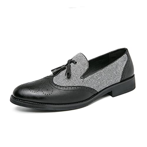 Fashion Modern WORLDLYDA Herren Loafer Mokassins Mode Quaste Schuhe Slip On Kleid Freizeitschuhe Fahren Loafer Party Schuhe （LA01,44） von Fashion Modern WORLDLYDA