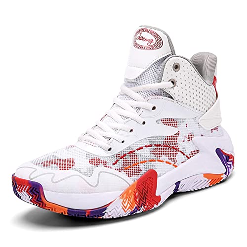 Fashion Modern WORLDLYDA Herren Mode High Top Basketball Schuhe Atmungsaktiv Casual Walk Athletic Basketball Sneakers für Damen und Herren (SNK15,38) von Fashion Modern WORLDLYDA