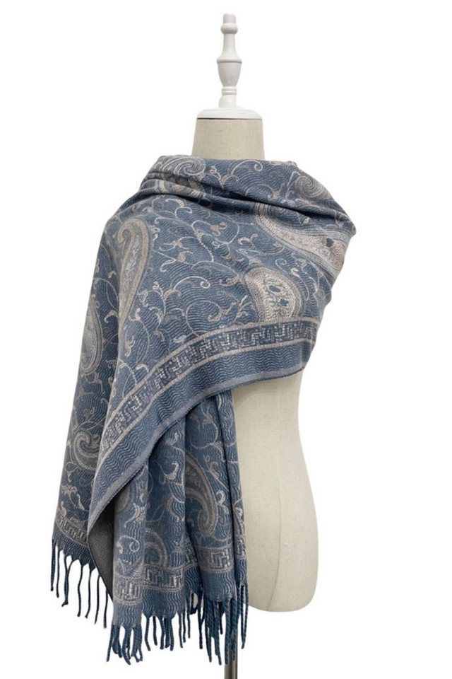 Fashion Scarf World Modeschal Eleganter Winter-Schal mit feinem Paisley-Gewebe und Fransenabschluss, Für Sie und Ihn – ein stilvolles Unisex-Accessoire für jeden Anlass von Fashion Scarf World