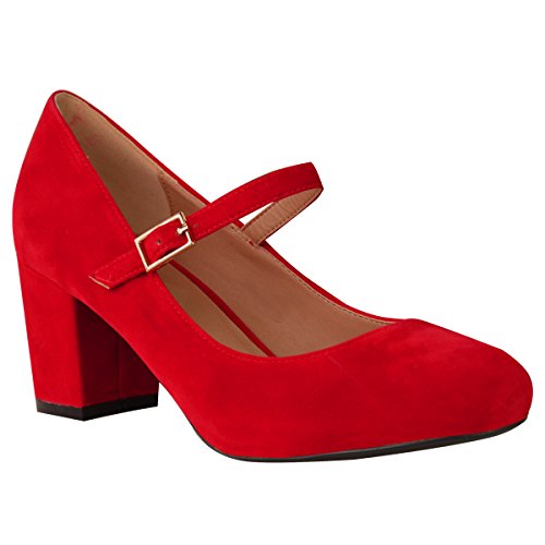 Fashion Thirsty Damen Araceli Mary Jane Pumps mit Absatz Rotes Wildleder 37 Fashion Thirsty Damen Araceli Mary Jane Pumps mit Absatz Rotes Wildleder 37 von Fashion Thirsty