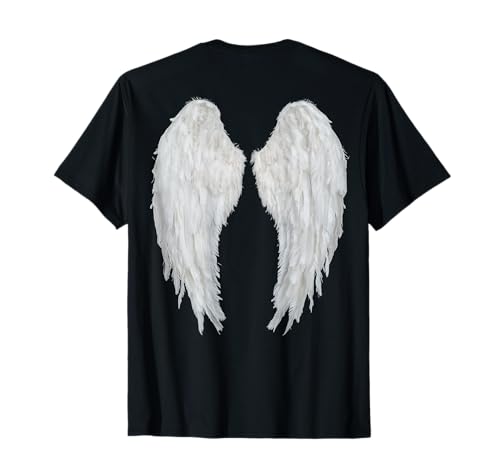 Herren Engelsflügel auf dem Rücken T-Shirt Herren Engelsflügel auf dem Rücken T-Shirt von Fashion Tops Angel Wings On Back Print
