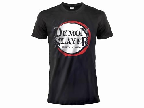 Fashion UK Demon Slayer T-Shirt, offizielles Manga-T-Shirt, schwarzes Trikot mit Frontdruck., Schwarz , XXL Fashion UK Demon Slayer T-Shirt, offizielles Manga-T-Shirt, schwarzes Trikot mit Frontdruck., Schwarz , XXL von Fashion UK