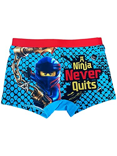 Fashion UK Lego Ninjago Badehose Badeboxer (DE/NL/SE/PL, Alter, 5 Jahre, 6 Jahre, Regular, hellblau) von Fashion UK