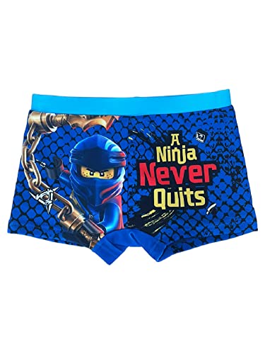 Fashion UK Lego Ninjago Badehose Badeboxer (DE/NL/SE/PL, Alter, 9 Jahre, 10 Jahre, Regular, dunkelblau) von Fashion UK