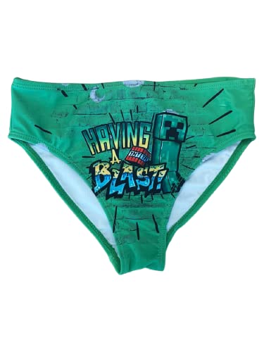 Fashion UK Offizieller Minecraft Meereslip Creeper Having a Blast, Kostüm Meer Polyester, Strandhose für Kinder und Jungen. von Fashion UK