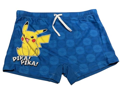 Fashion UK Pokemon Badehose Badeboxer Pika (DE/NL/SE/PL, Numerisch, 110, Regular, königsblau) von Fashion UK