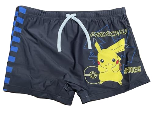 Fashion UK Pokemon Badehose Badeboxer Pika (DE/NL/SE/PL, Numerisch, 116, Regular, schwarz) von Fashion UK