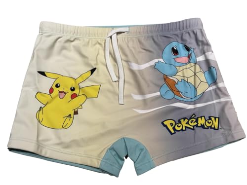 Fashion UK Pokemon Badehose Badeboxer Pika (DE/NL/SE/PL, Numerisch, 128, Regular, beige) von Fashion UK