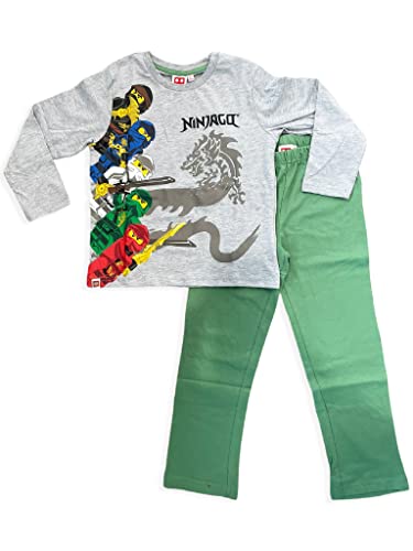 Fashion UK Winterpyjama Ninjago Ninja Drache Lange Ärmel Kinder - Grau Grün, Mehrfarbig, 5 Jahre von Fashion UK