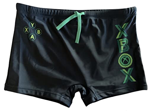 Fashion UK Xbox Badehose Badeboxer (as3, Numeric, Numeric_116, Regular, schwarz) von Fashion UK