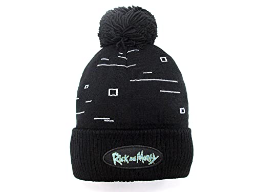 Offizielle Rick and Morty Mütze mit Pon pon. Kappe Schwarz, mit weißen Details, 100% Acryl, Einheitsgröße für Erwachsene und Jungen. Offizielle Rick and Morty Mütze mit Pon pon. Kappe Schwarz, mit weißen Details, 100% Acryl, Einheitsgröße für Erwachsene und Jungen. von Fashion UK