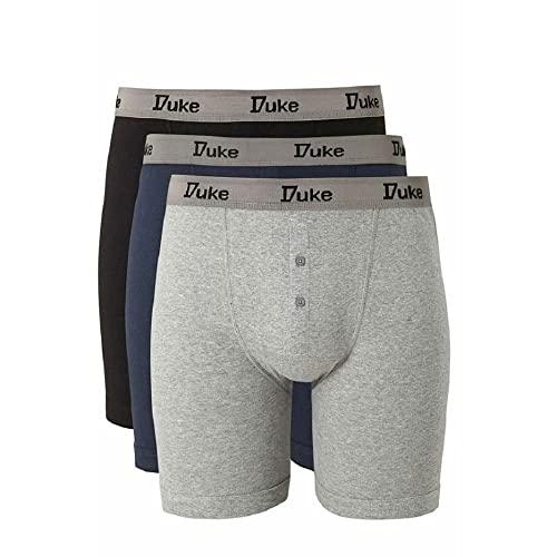 Duke of London Herren Boxershorts aus Baumwolle, Größe S-5XL, 3 Stück - - 5X-Large von Fashion