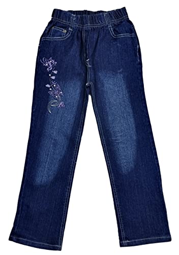 Fashion Bequeme Mädchen Jeans mit rundum Gummizug, Gr. 128/134, M5.10 von Fashion