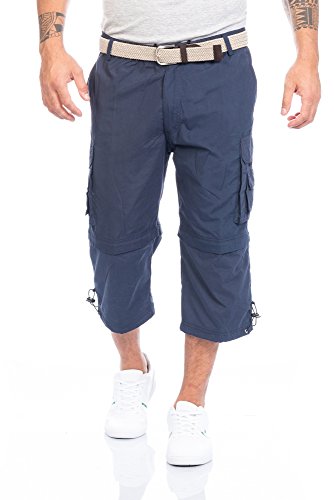 Fashion-Effect Herren Shorts Kurze Hose mit Dehnbund ID388, Größe:3XL;Farbe:Blau von Fashion