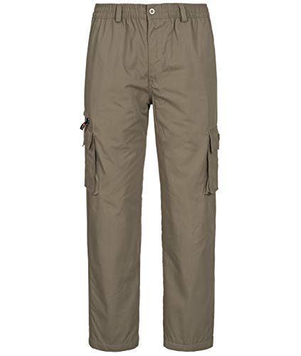 Fashion Herren Thermohose mit Dehnbund - mehrere Farben ID553, Größe:XXL;Farbe:Beige von Fashion