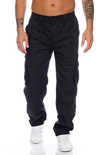 Fashion Herren Thermohose mit Dehnbund - mehrere Farben ID553, Größe:XXL;Farbe:Schwarz von Fashion