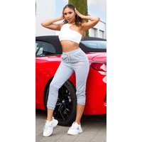 Uni Sport Jogging Hose im High Waist-Style von Fashion