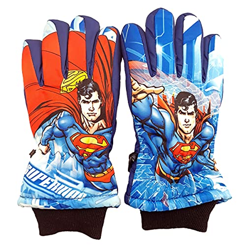 Kinder Handschuhe Fingerhandschuhe Fäustlinge PAW PATROL o. FROZEN o. SPIDERMAN (5807-8-Spiderman, 9-10-Jahre) von Fashion4Young