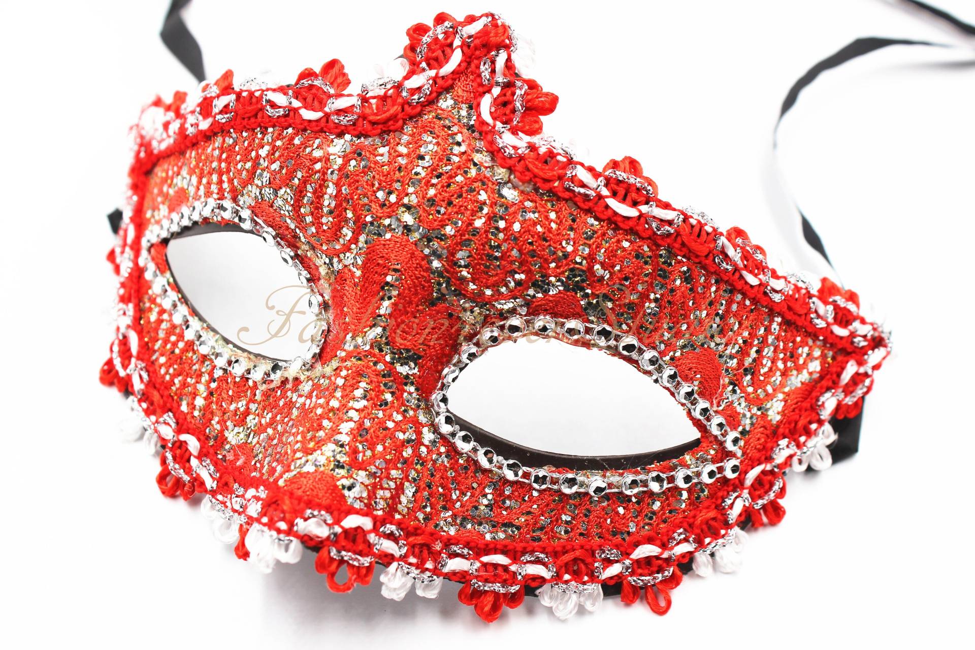 Rote Maskerade Maske, Hochzeitsmasken, Tanzmasken, Maskenball, Patty Masken von Fashion4everStudio