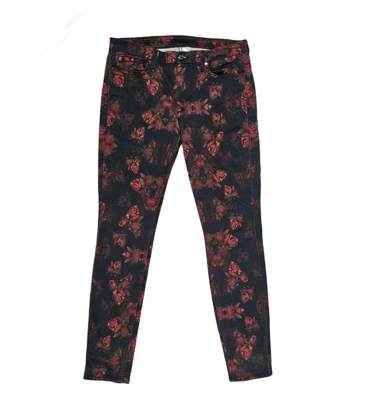 7 For All Mankind Jeans 32 Slim Stretch Blumenmuster Floral Print Bordeaux W.neu Usa 7 For All Mankind Jeans 32 Slim Stretch Blumenmuster Floral Print Bordeaux W.neu Usa von FashionAspiration