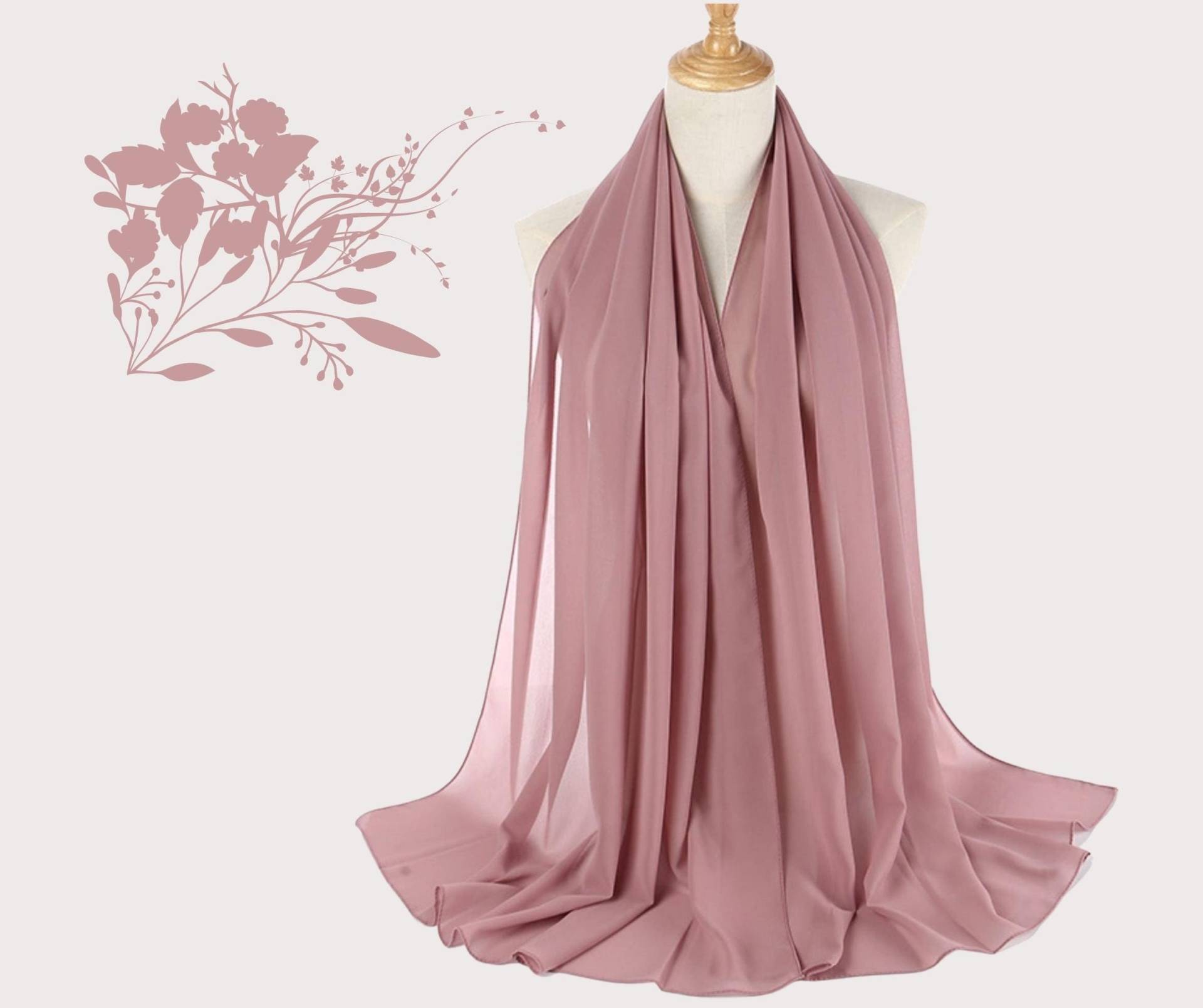 Chiffon Schal/ Seidenschal, Schals Für Frauen, Wrap, Hijab, Kopftuch, Head Wraps Kleider, Als Tops, Strand Sarong von FashionBeam