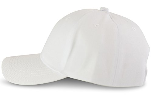 fashionchimp Baseball Basic-Cap in verschiedenen Uni-Farben, Unisex 6-Panel Cap, Kappe (Weiß) von fashionchimp