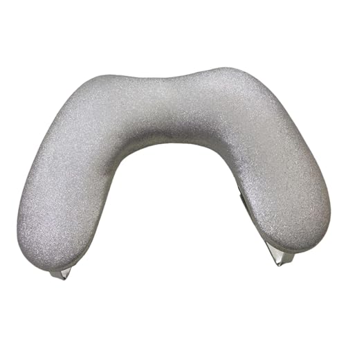 FashionCha Nagel Hand Rest Maniküre Armlehne für Nägel Tech Tragbare Maniküre Kissen PU, Silber von FashionCha