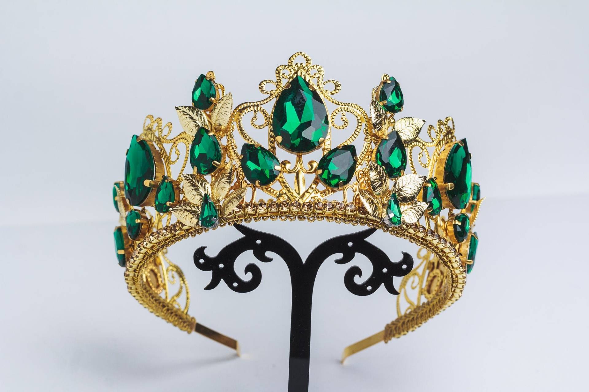 Smaragd Hochzeit Krone Barock Braut Tiara Kristall Grün Schmuckset Diadema Burning Man Outfit Queen Fashion Cosplay Smaragd Hochzeit Krone Barock Braut Tiara Kristall Grün Schmuckset Diadema Burning Man Outfit Queen Fashion Cosplay von FashionCrownStore