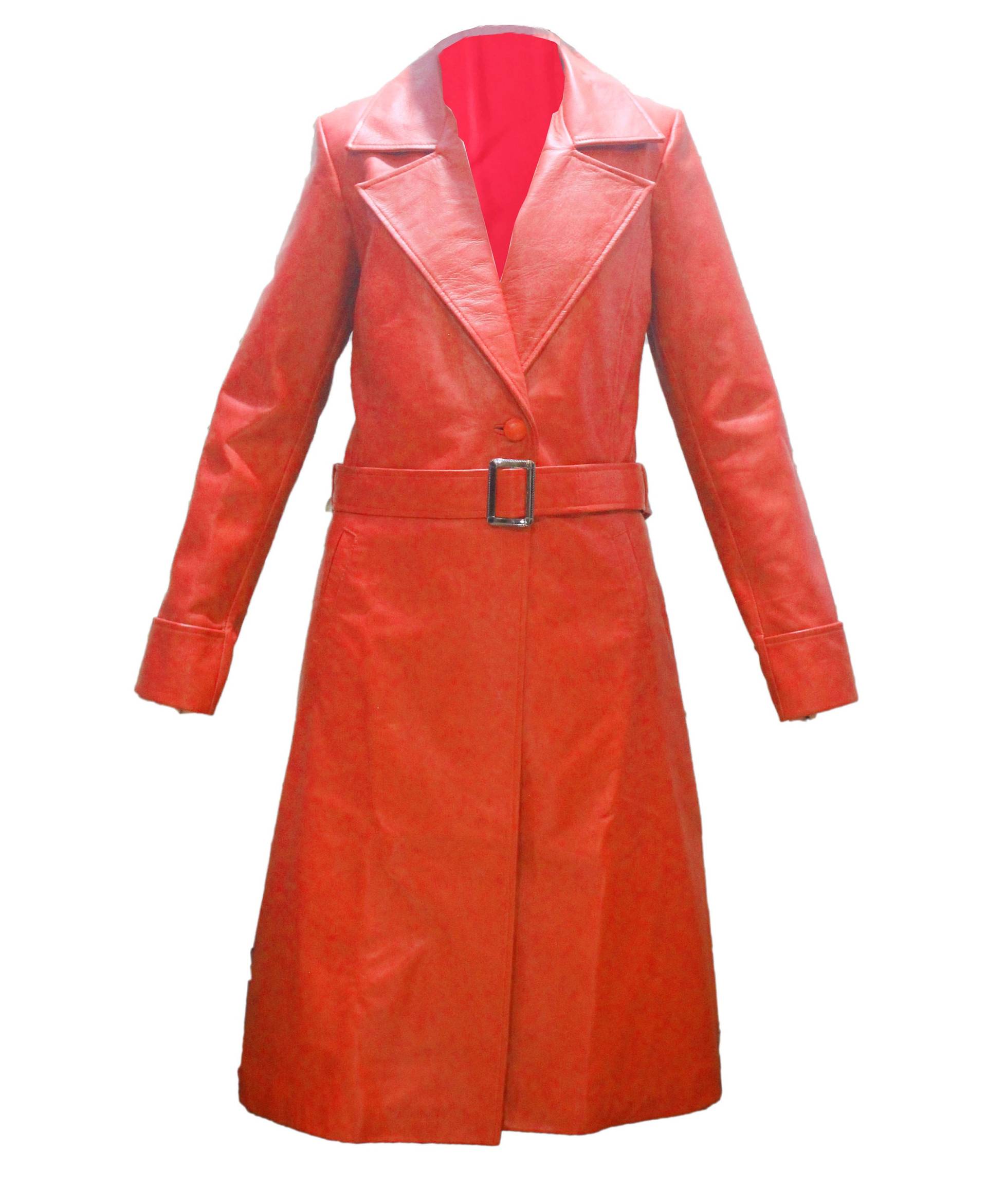 Handgemachte Damen Leder Trenchcoat Echte Weiche Lammfell Winter Lange Mantel Jacke von FashionEraDesigns