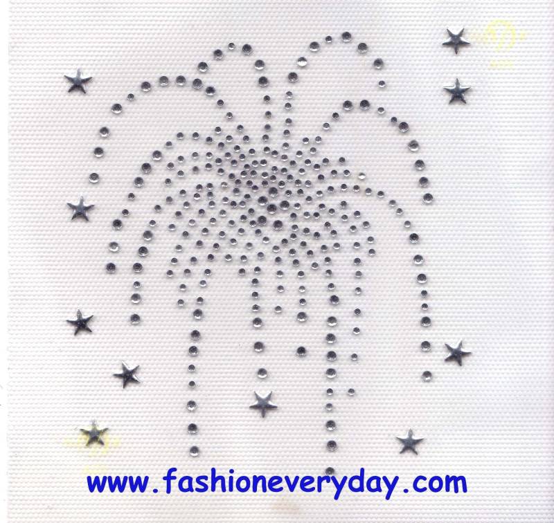 strass Bügelbild Hot Fix Feuerwerk Klar strass Bügelbild Hot Fix Feuerwerk Klar von FashionEveryDay