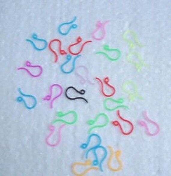 Allergiefreie Kunststoff Ohrhaken Haken 10 Mm Viele Farben von FashionJools