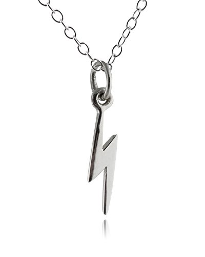 Sterling Silber Lightning Bolt Anhänger Halskette, 45,7 cm Kette von FashionJunkie4Life