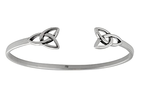 Sterling Silver Celtic Trinity Knot Cuff Bracelet, Triquetra Sterling Silver Celtic Trinity Knot Cuff Bracelet, Triquetra von FashionJunkie4Life